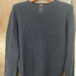 Barena Raglan Navy Wool & Cashmere Knit Sweater - Size Large